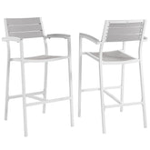 Maine Bar Stool Outdoor Patio Set of 2 Modway Model: eei-1740